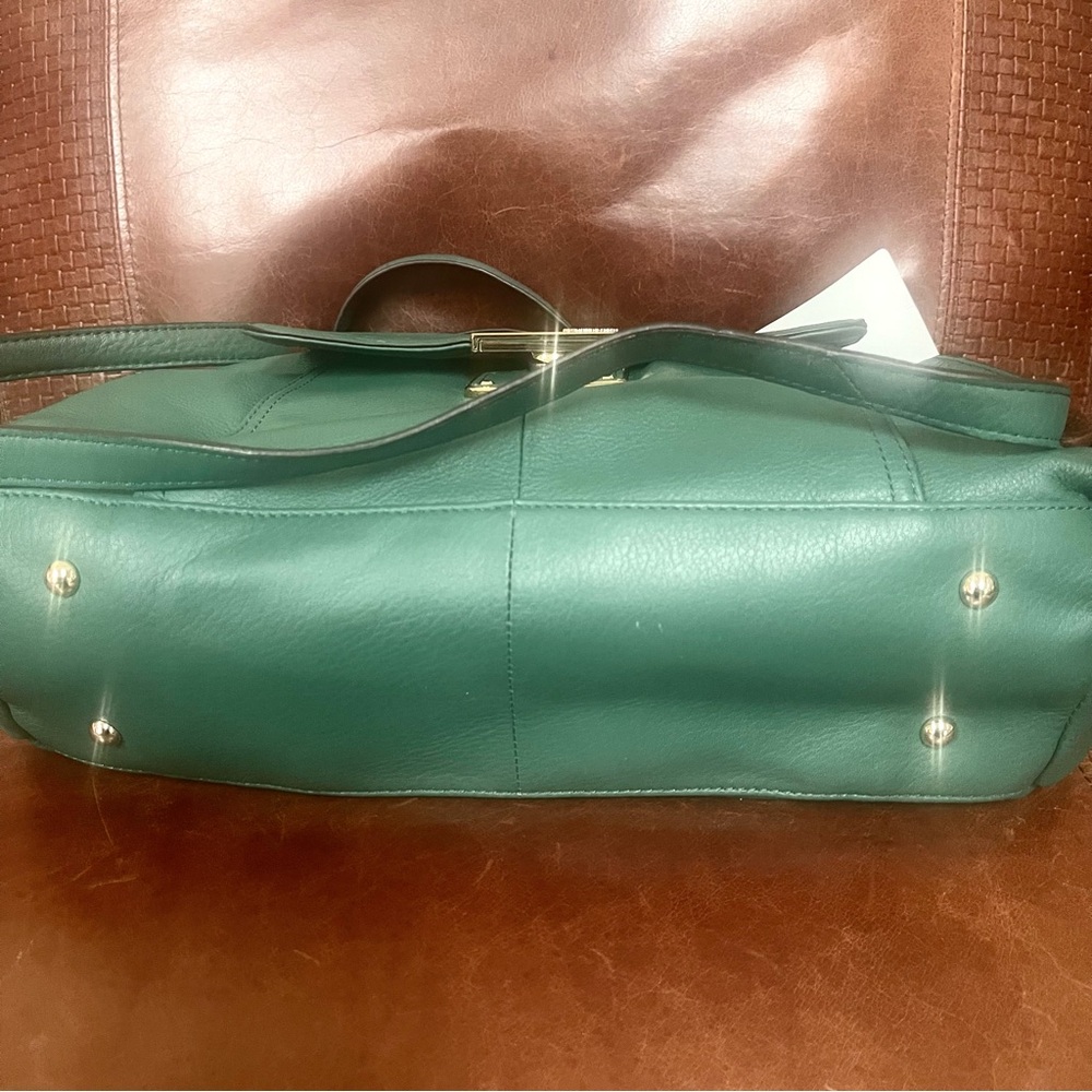 B Makowsky Spacious Genuine Leather Shoulder & Satchel & Crossbody Bag - Picture 7 of 12